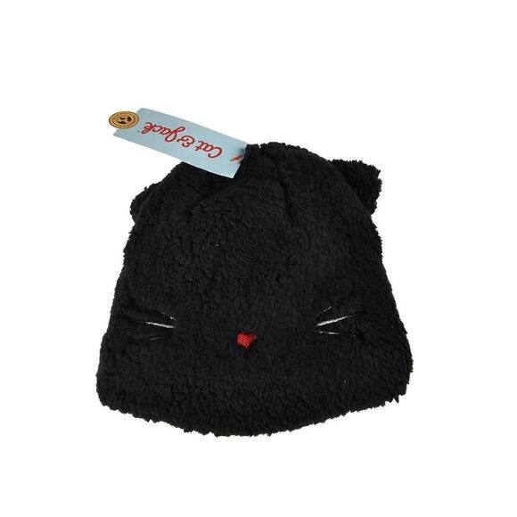 Cat & Jack Other - Cat & Jack Black Cat Beanie with mittens 12-24 Months